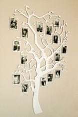 MAJA DESIGN Dřevěný strom s 15 fotorámečky pro fotografie 10x15 cm na zavěšení - 010 hnědá