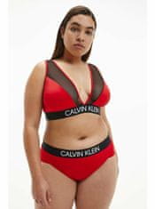 Calvin Klein Červený horní díl plavek High Apex Triangle-RP Calvin Klein Underwear XS