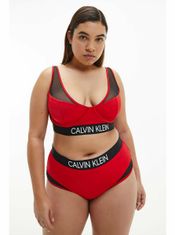 Calvin Klein Červený spodní díl plavek High Waist Bikini Calvin Klein Underwear XS