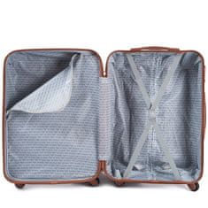 Wings  Cestovní kufr W42 stříbrný,25L,palubní,50x35x20