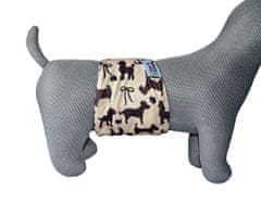 GaGa's pleny Inkontinenční pás pro psy Hnědý pes XL