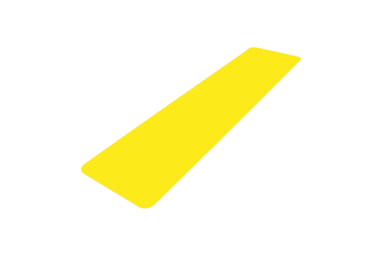 PROTISKLUZU Obdélníkové pásky 150 mm x 610 mm - žluté, hrubozrnné