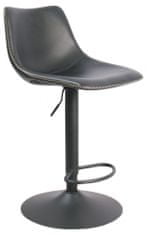 Design Scandinavia Barová židle Oregon, syntetická kůže, hnědá