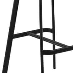 Design Scandinavia Barová židle Oregon (SET 2 ks), hnědá