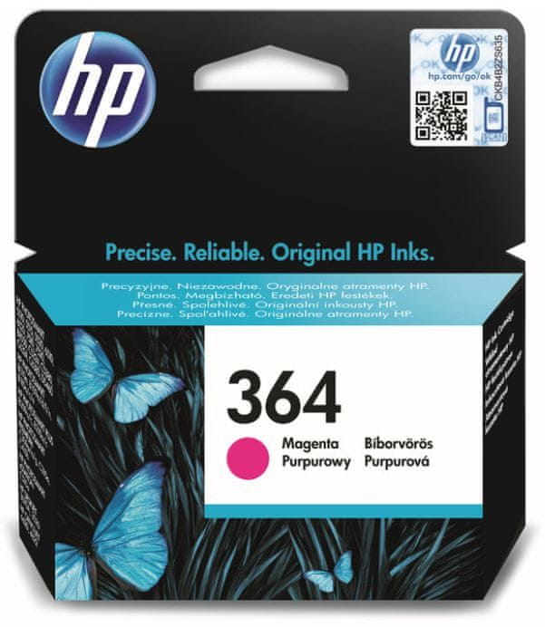 HP 364 purpurová - originální náplň (CB319EE)