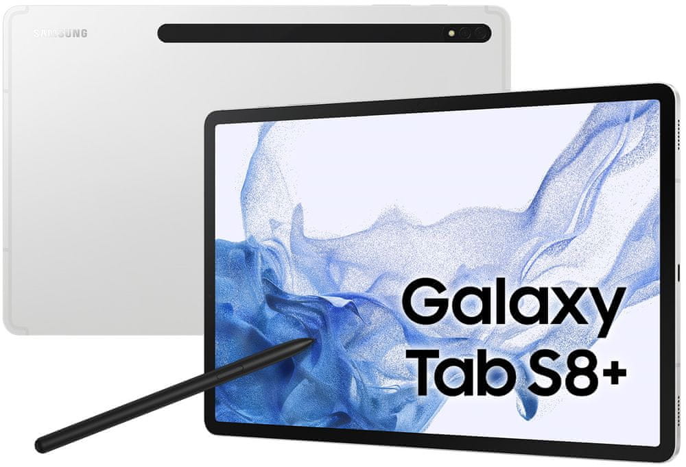 Levně Samsung Galaxy Tab S8+, 8GB/128GB, Wi-Fi, Silver (SM-X800NZSAEUE)