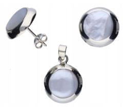 Lovrin Sada stříbrných šperků 925 s perletí