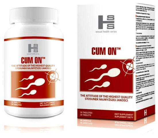 SHS CUM ON Pilulky na zvýšení ejakulace, silná ejakulace, více semene, spermií, lepší erekce - 30denní léčba