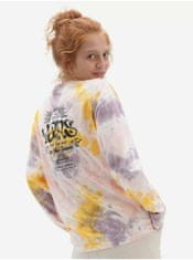Vans Žluto-fialové dámské batikované tričko VANS Mascy XS