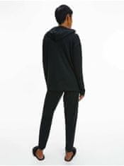 Calvin Klein Černá dámská žebrovaná mikina s kapucí Ease Calvin Klein Jeans S