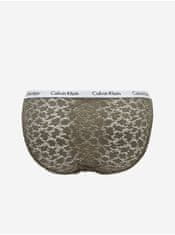 Calvin Klein Tmavě hnědé krajkové kalhotky Calvin Klein Underwear XS