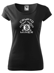 Fenomeno Dámské tričko Crypto miner - černé Velikost: 3XL