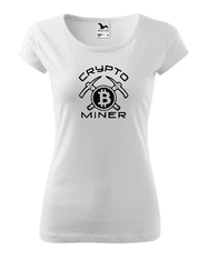 Fenomeno Dámské tričko Crypto miner - bílé Velikost: XS