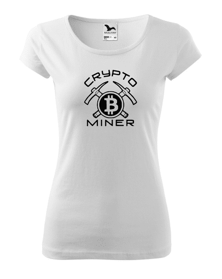 Fenomeno Dámské tričko Crypto miner - bílé Velikost: XS
