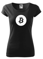 Fenomeno Dámské tričko Bitcoin - černé Velikost: 2XL
