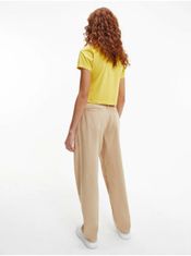 Calvin Klein Žluté dámské tričko s potiskem Calvin Klein XS