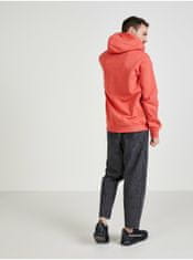 Calvin Klein Korálová pánská vzorovaná mikina s kapucí Calvin Klein Jeans M