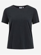 VILA Černé basic tričko VILA Modala M