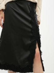 VILA Černá midi sukně s krajkou VILA Ellie XS