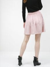 VILA Růžová sukně v semišové úpravě VILA Choose XL