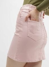 Růžová džínová sukně VILA Cassie XXL