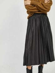 VILA Černá plisovaná midi sukně VILA-Nitban XS