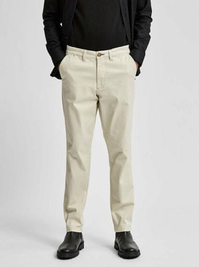Selected Homme Krémové chino kalhoty Selected Homme Miles