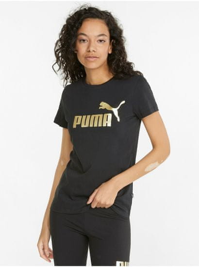 Puma Černé dámské tričko s potiskem Puma