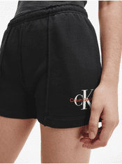 Calvin Klein Černé dámské teplákové kraťasy s potiskem Calvin Klein Jeans XS
