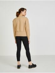 Calvin Klein Béžová dámská mikina se stojáčkem Calvin Klein Jeans XS