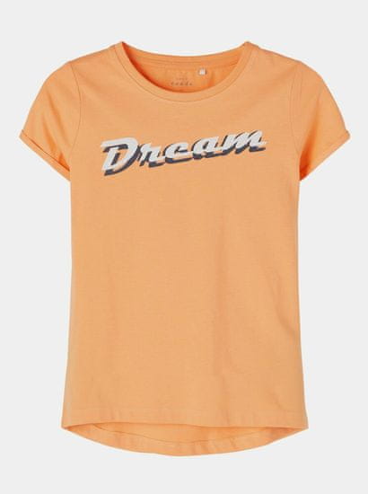 Name it Oranžové holčičí tričko s potiskem name it Vix