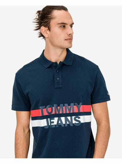 Tommy Jeans Block Stripe Polo triko Tommy Jeans