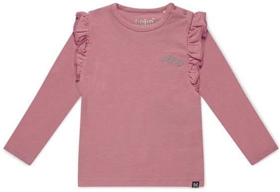 KokoNoko dívčí tričko z bio bavlny XKB0203 růžová 86/92