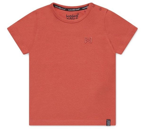 KokoNoko chlapecké tričko z bio bavlny XKB0206 oranžová 134/140