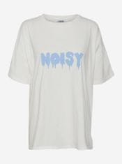 Noisy May Bílé volné tričko s nápisem Noisy May Mida L