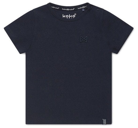 KokoNoko chlapecké tričko z bio bavlny XKB0208 tmavě modrá 110/116