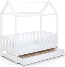 Klups Dětská postel 2v1 LIV domeček 160x80 bílý