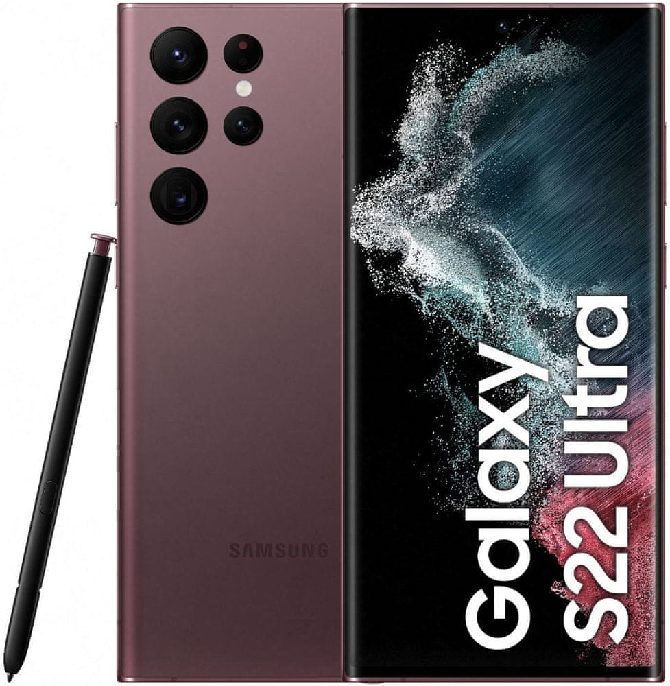 Samsung Galaxy S22 Ultra, 8GB/128GB, Burgundy