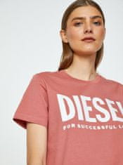 Diesel Růžové dámské tričko Diesel Sily-Ecologo S