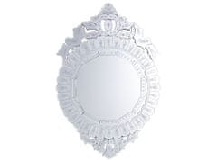 Beliani Nástěnné sříbrné zrcadlo 67 x 100 cm CRAON