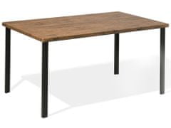 Beliani Jídelní stůl 150 x 90 cm hnědý LAREDO