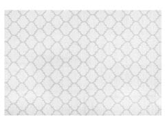 Beliani Oboustranný šedý koberec s geometrickým vzorem 140x200 cm AKSU