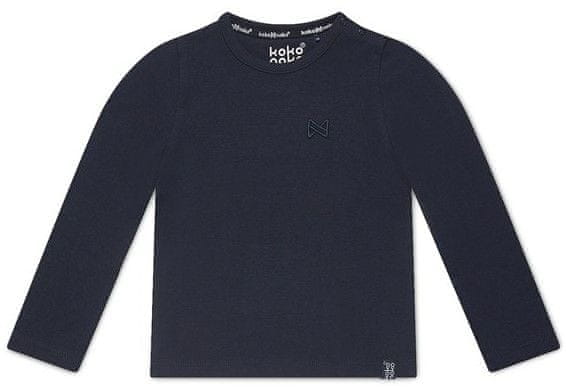 KokoNoko chlapecké tričko z bio bavlny XKB0214 tmavě modrá 134/140