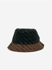 Replay Hnědo-černý pánský klobouk s motivem Replay S-M
