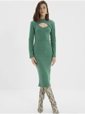 Trendyol Zelené pouzdrové svetrové šaty Trendyol XS