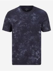 Armani Exchange Tmavě modré pánské vzorované tričko Armani Exchange S