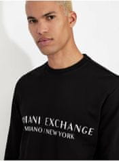 Armani Exchange Černá pánská mikina s nápisem Armani Exchange M