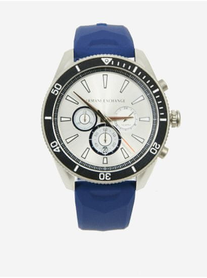 Armani Exchange Pánské hodinky s páskem v modré barvě Armani Exchange