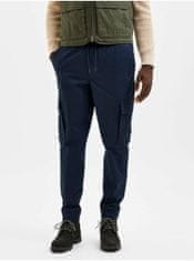 Selected Homme Tmavě modré kalhoty s kapsami Selected Homme Kent S