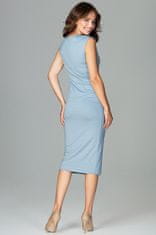 Lenitif Dámské midi šaty Falun K475 světle modrá S